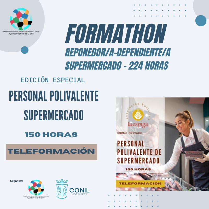 FORMATHON CONIL - PERSONAL POLIVALENTE DE SUPERMERCADO